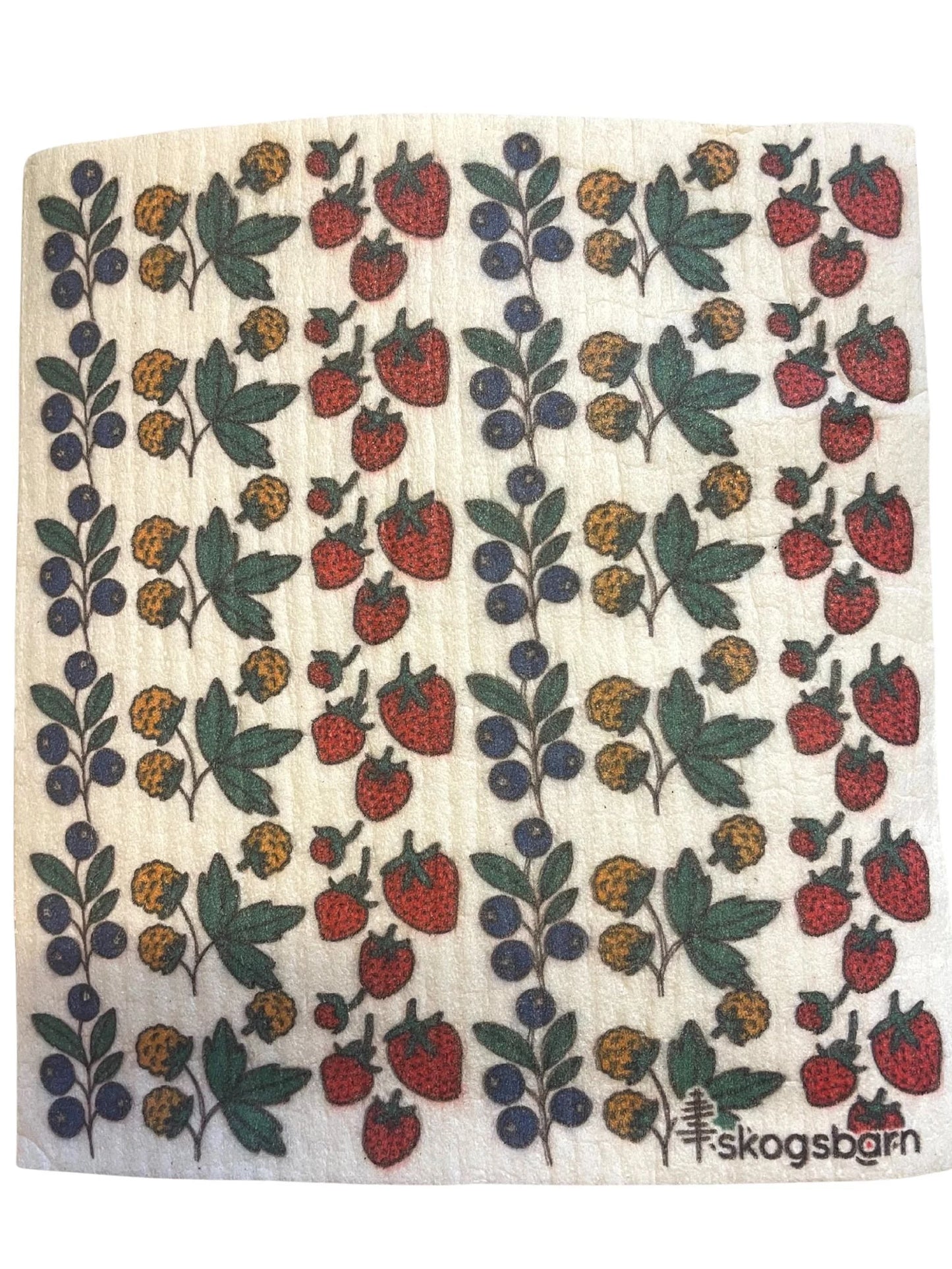 Berry Patch Swedish Dishcloth by Skogsbarn