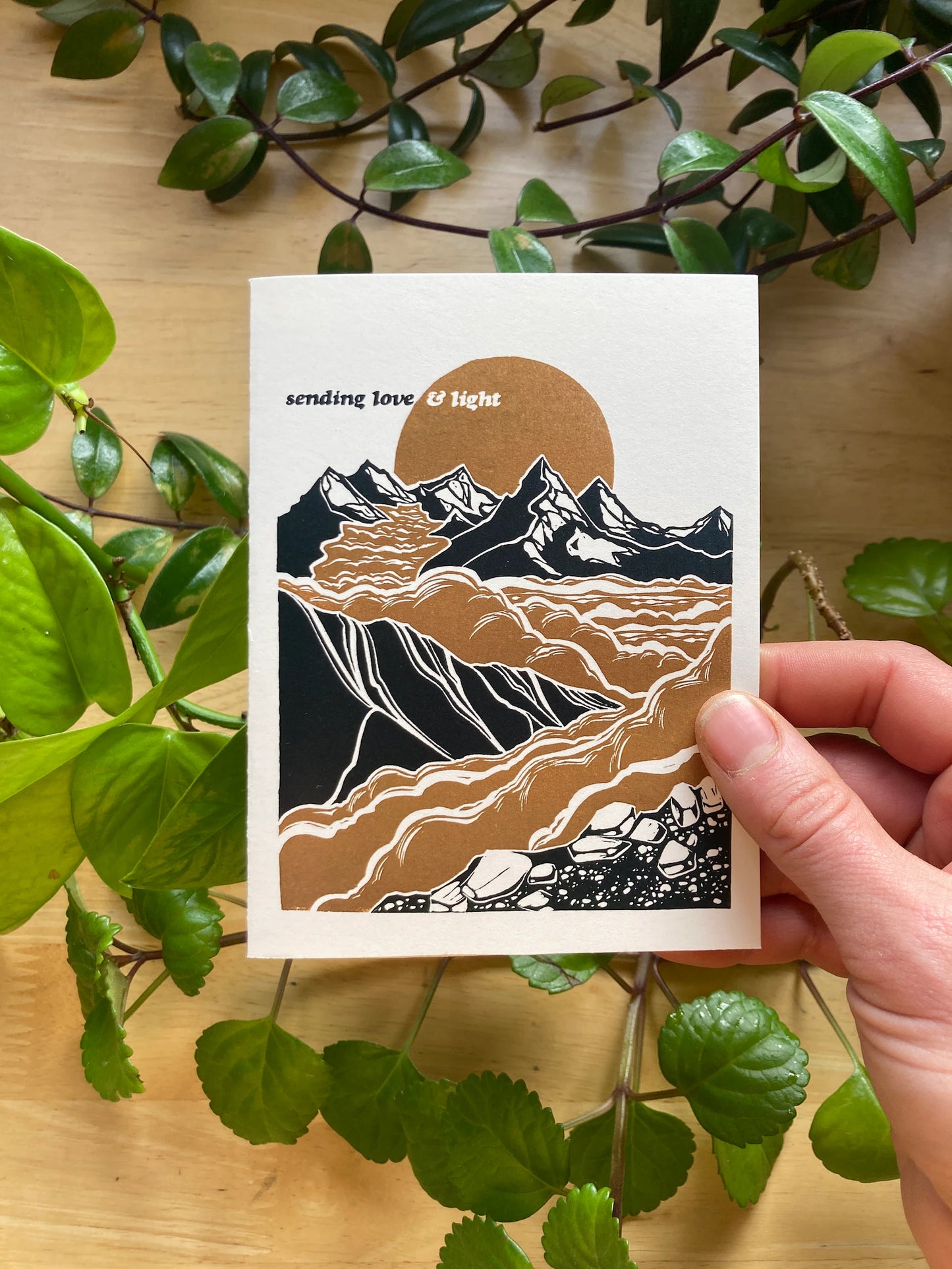 Love + Light Card by Adrift Prints
