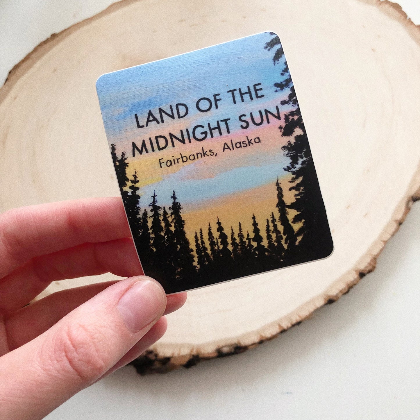 Land of the Midnight Sun Sticker by Anya Toelle