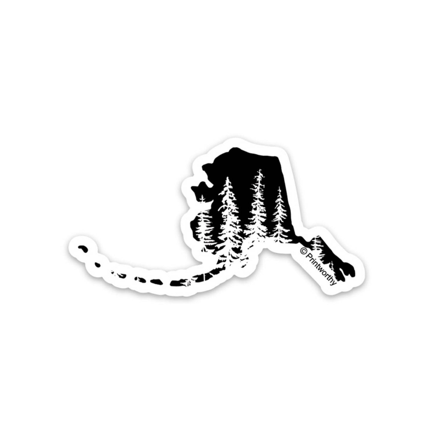 Stately Spruce Sticker by Printworthy