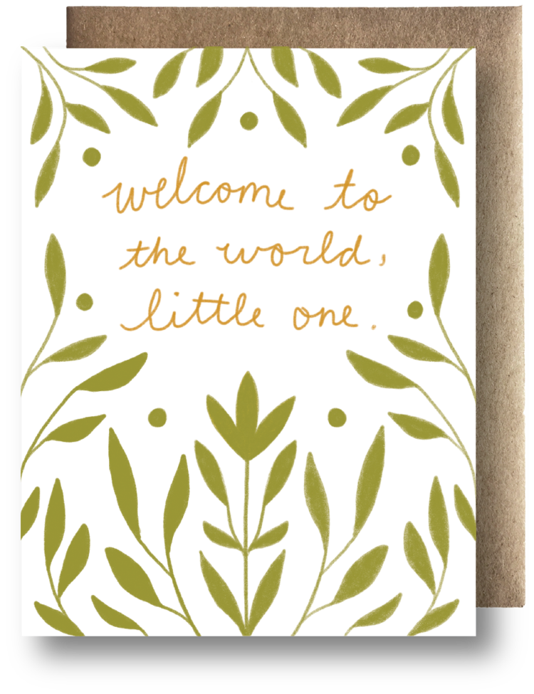 Welcome Little One Greeting Card