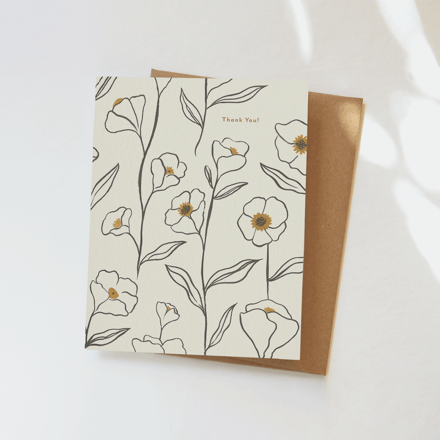 Thank You ~ Flowers Card by Elana Gabrielle