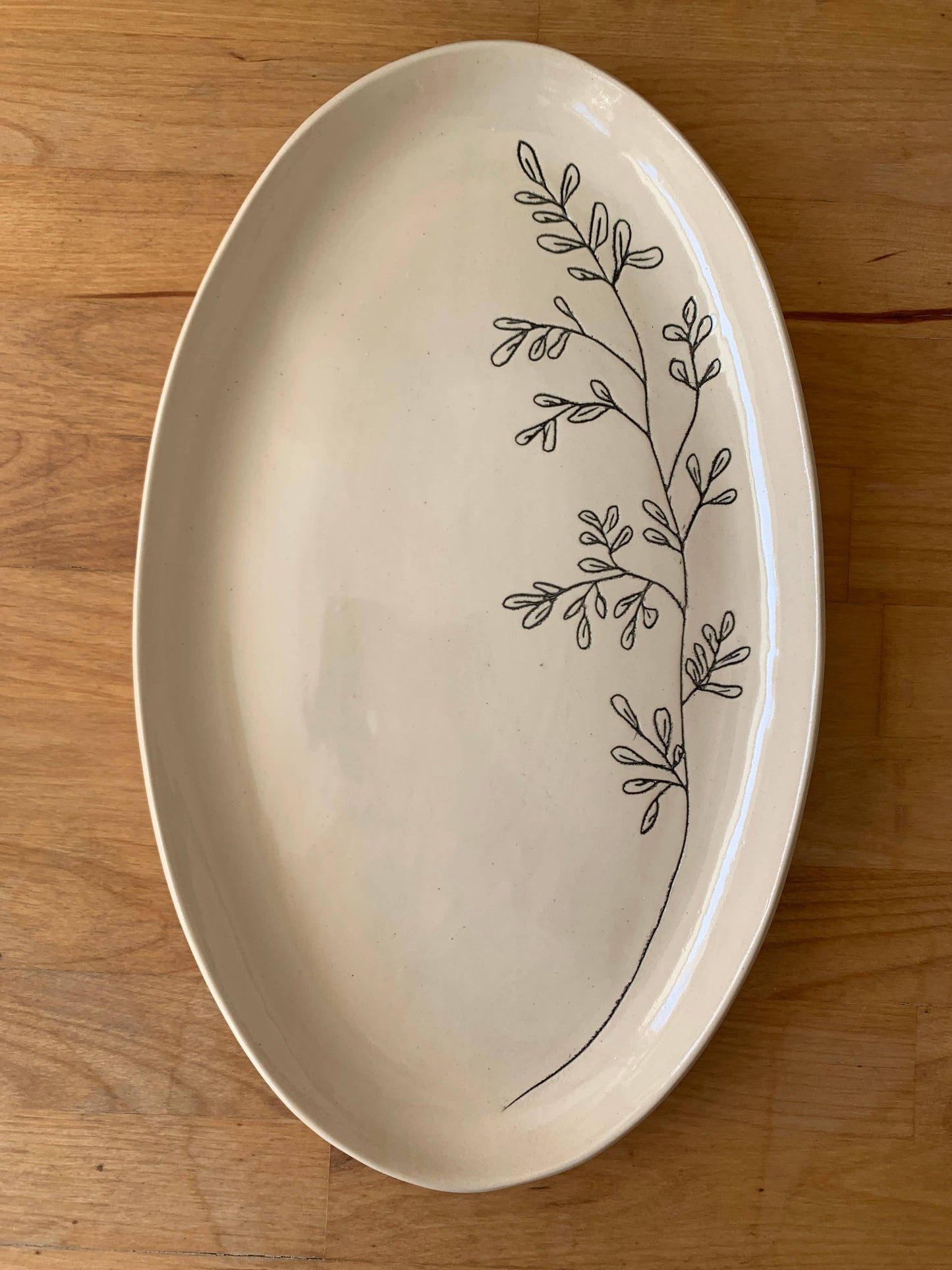 Handmade Oval Platter Rue by CSF Ceramics