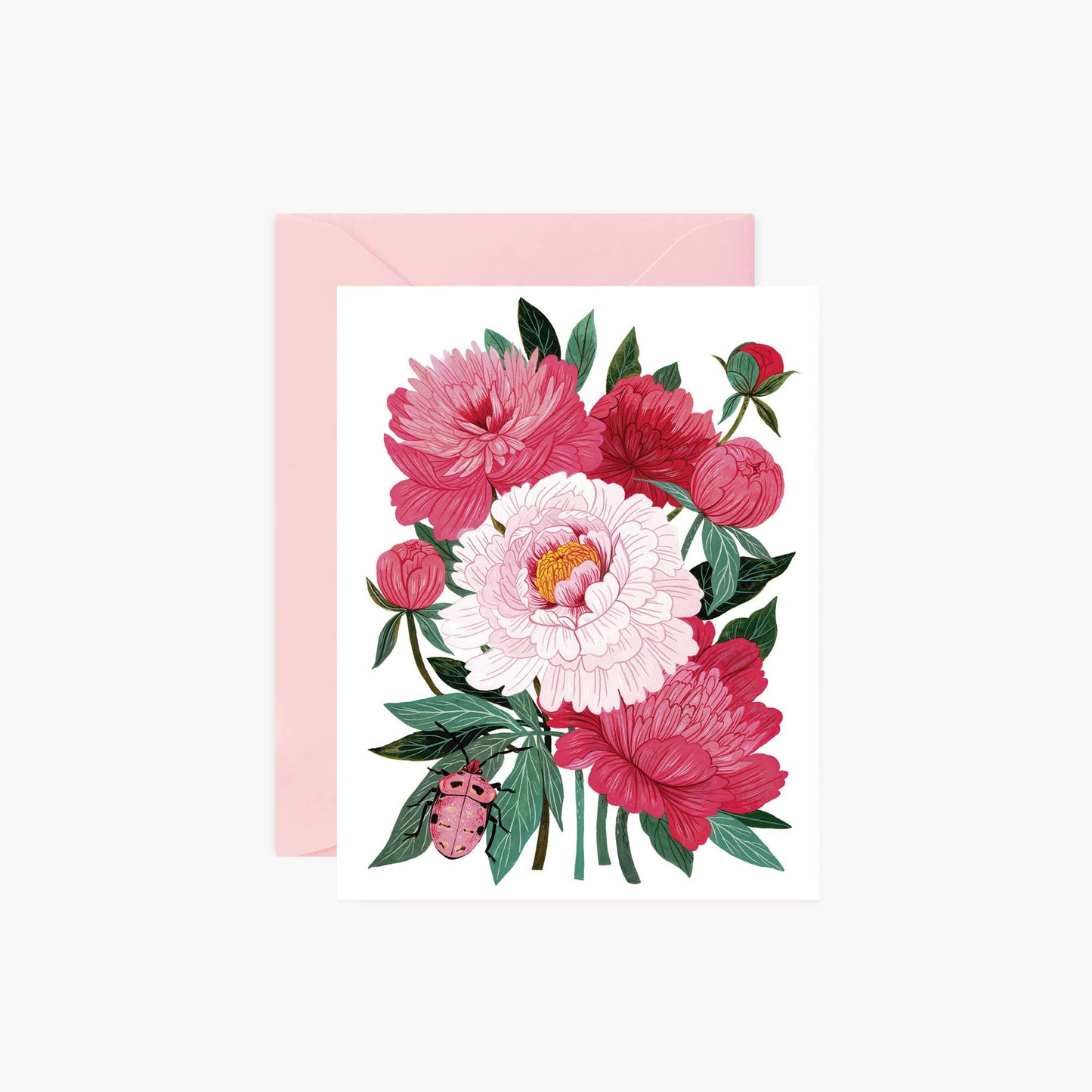 Peonies Greeting Card by Botanica Paper Co.