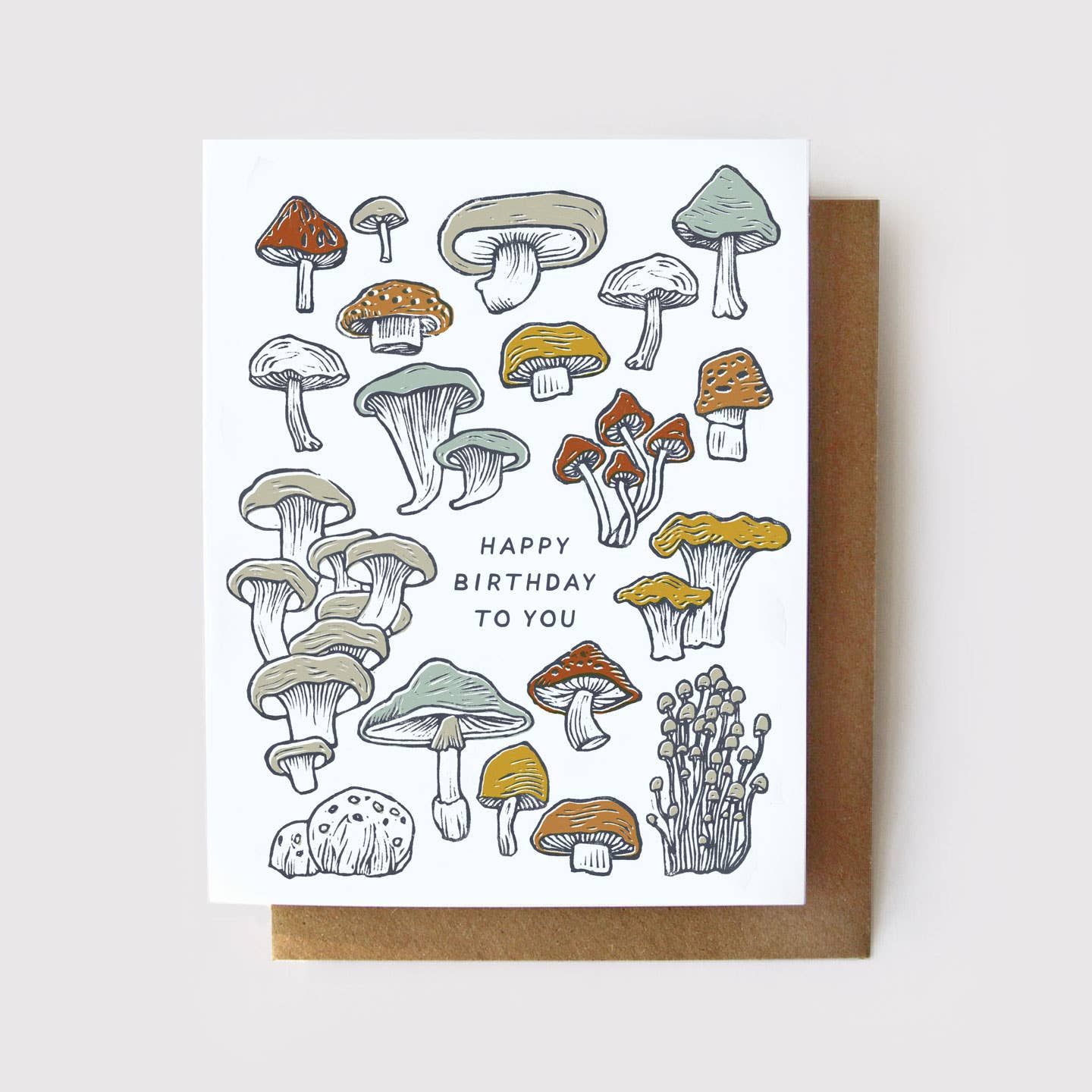 Happy Birthday Mushrooms + Fungi Card by Root & Branch Paper Co.
