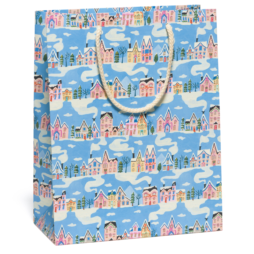 Little Pink Houses Holiday Gift Bag | Large