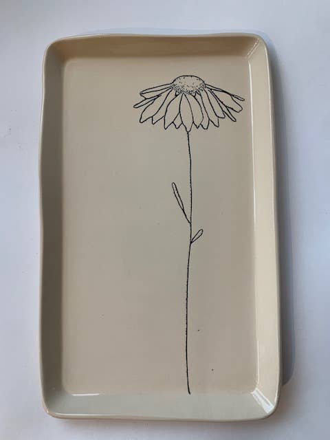 Handmade Daisy Tray by CSF Ceramics
