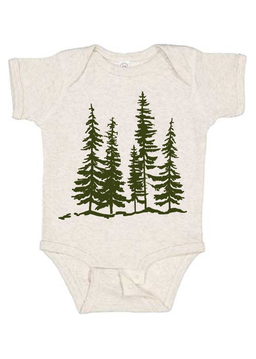 Scraggly Spruce Onesie by Printworthy