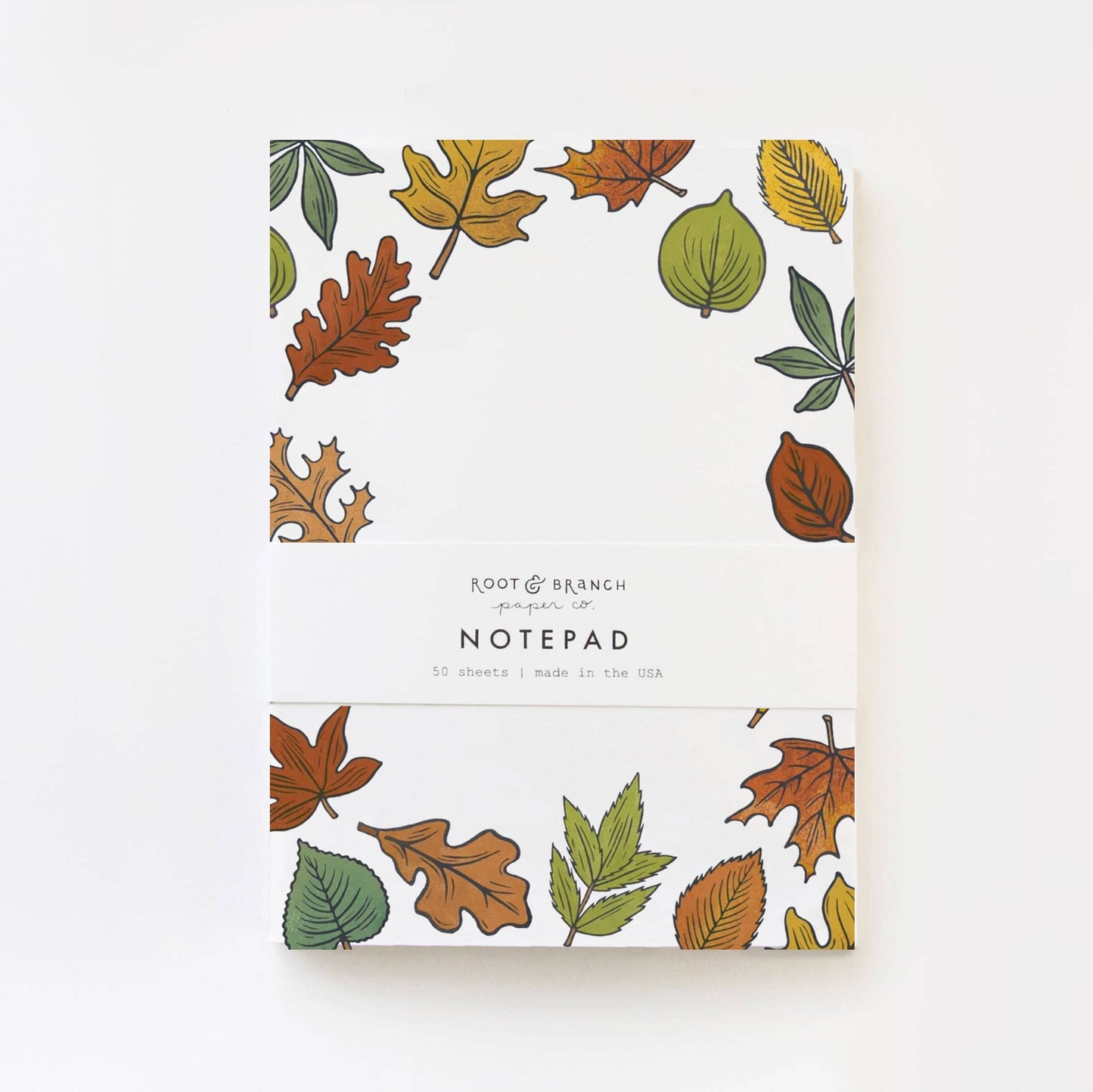 Autumn Leaves Notepad by Root & Branch Paper Co.