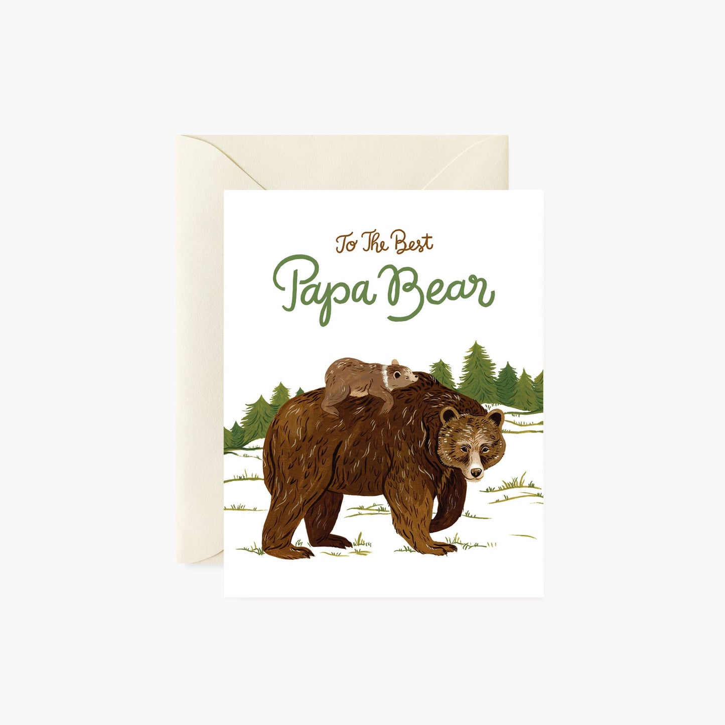 Papa Bear Greeting Card by Botanica Paper Co.