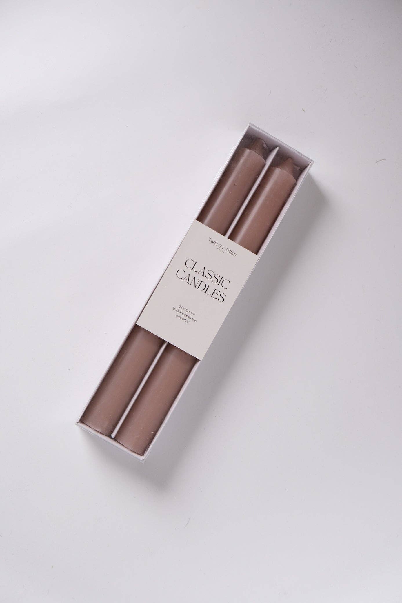 Taper Candle Set - Coral Peach