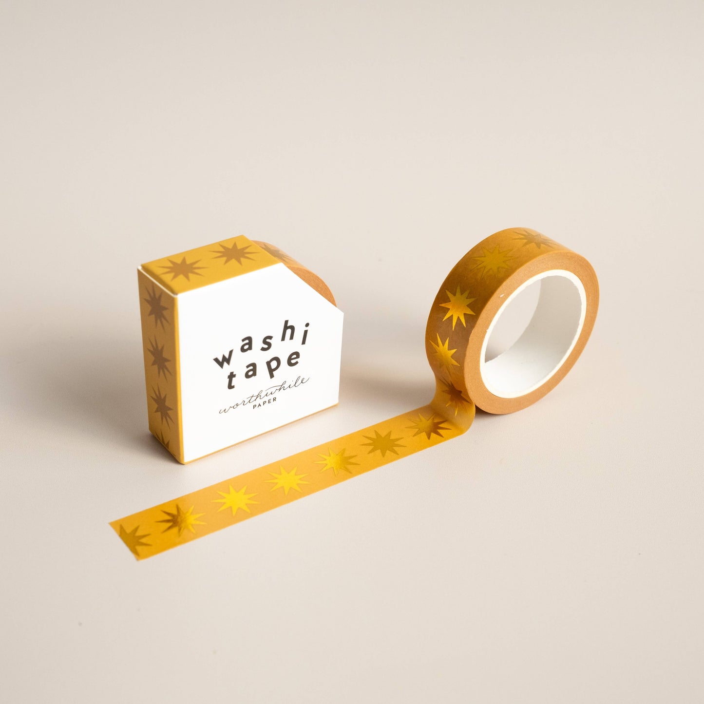 Gold Star Pattern Washi Tape by Worthwhile Paper