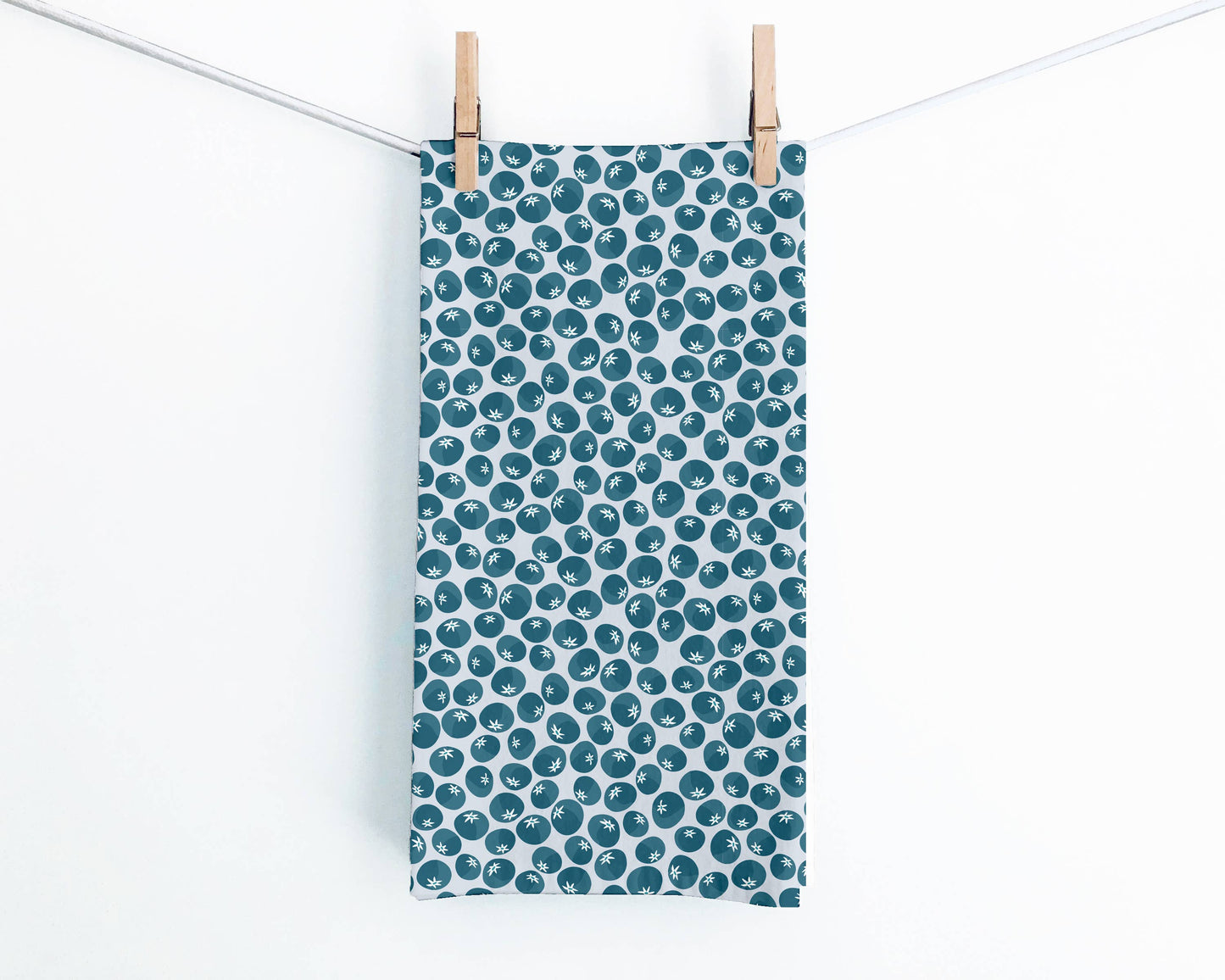 Blueberries Tea Towel by Juniper Blue