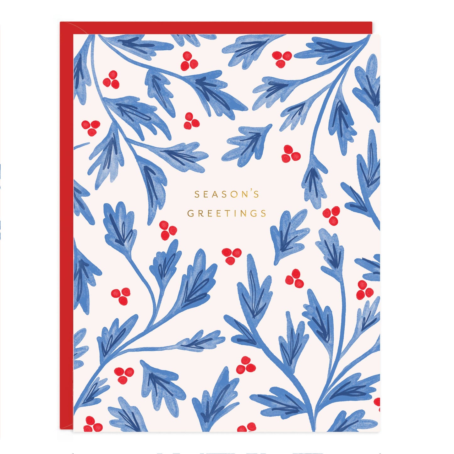 Seasons Greetings Holly Card by Ramona & Ruth