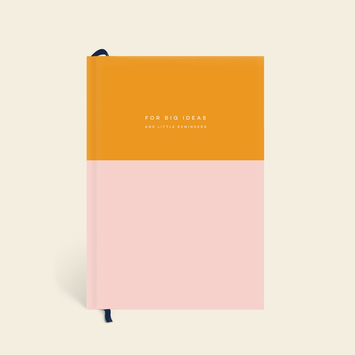 Colorblock Lined Notebook - Orange + Pink