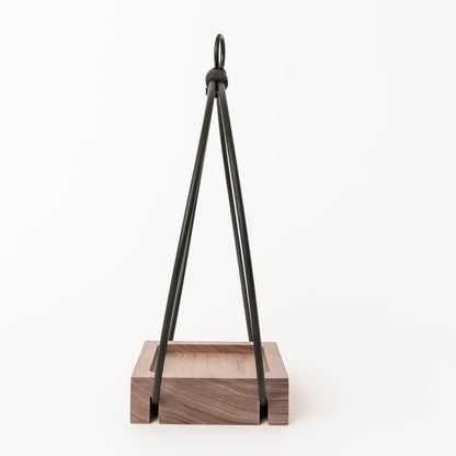 Plant Hanger (Dark & Stormy) Black Plant Hanger by Braid & Wood