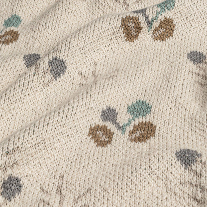 Poppy Organic Cotton Knitted Baby Blanket by Crane Baby
