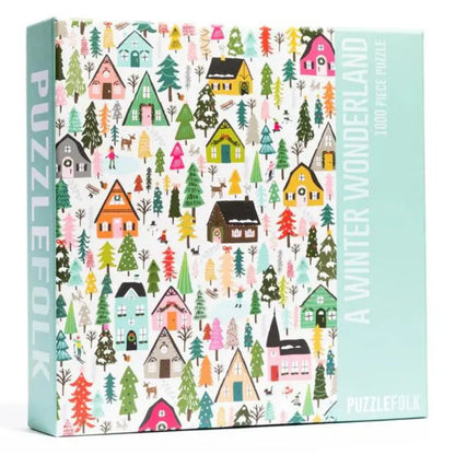 A Winter Wonderland Christmas 1000-Piece Puzzle by PuzzleFolk