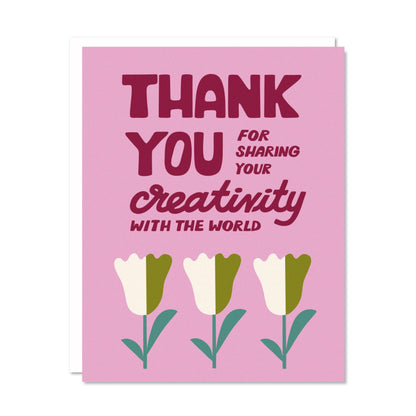 Your Creativity Thank You Card by Odd Daughter Paper Co.
