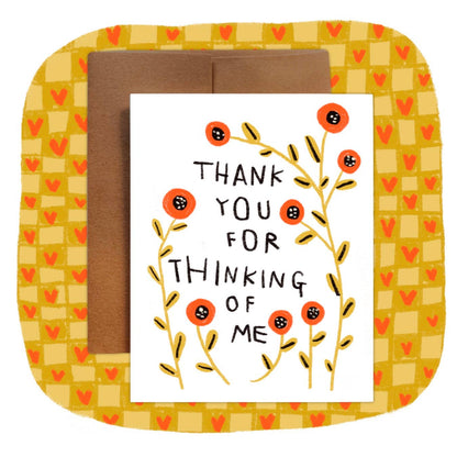 Thank You For Thinking of Me Greeting Card by Rani Ban