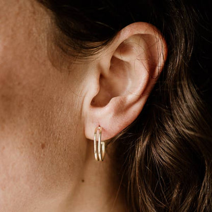 Cigar Split Hoop Earrings by Commonform