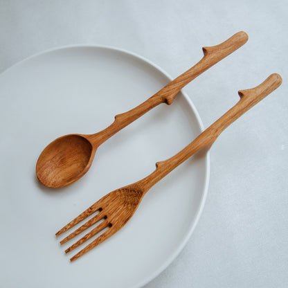 Branch Fork + Spoon Set by 194 Craft House