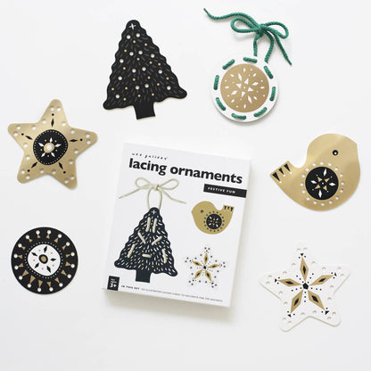 Festive Fun Lacing Ornaments by Wee Gallery