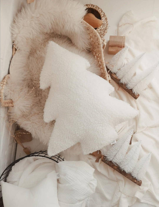 Into the Trees Boucle Accent Pillow | Cream by The Butter Flying