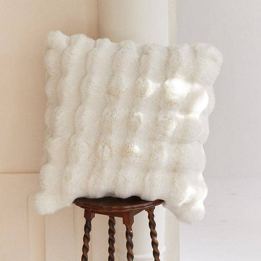 Rabbit Faux Fur Pillow Cover by Breck + Fox