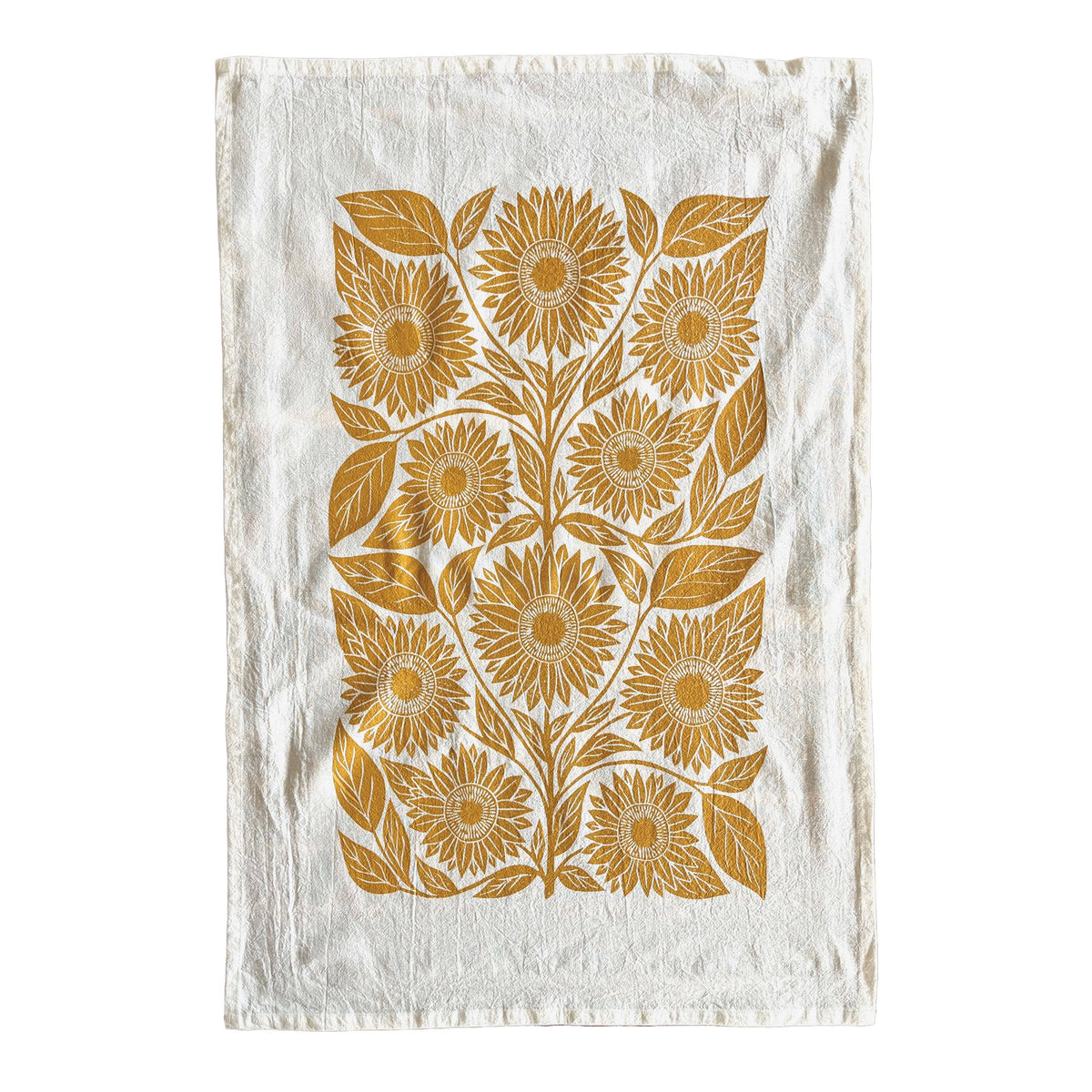 Sunflower Tea Towel by Katharine Watson