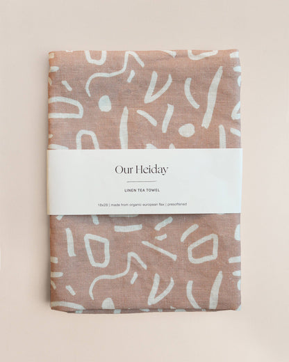 Everly Plaster Linen Tea Towel by Our Heiday