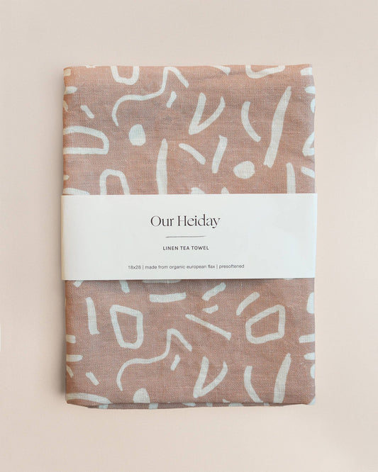Everly Plaster Linen Tea Towel by Our Heiday