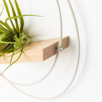 White V-Hanger Hanging Planter by Braid & Wood