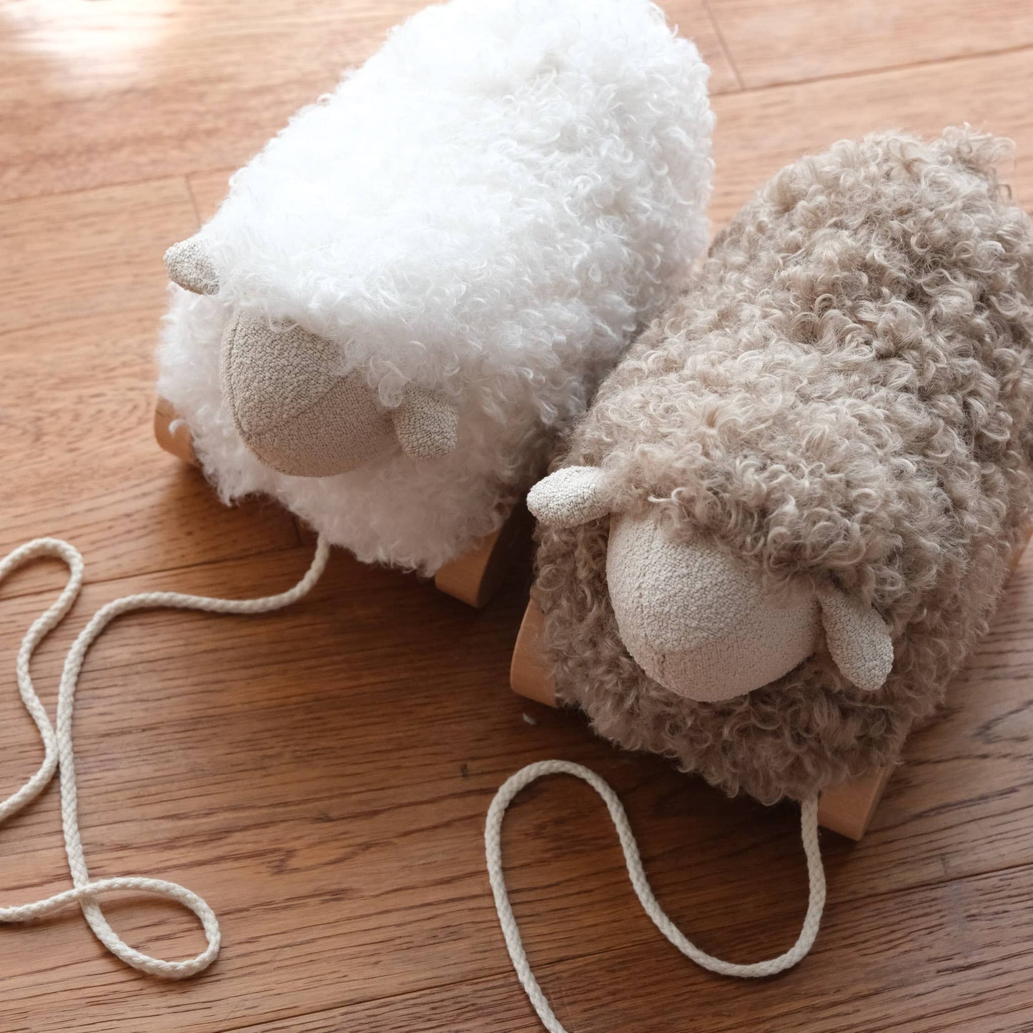 Little Lamb Pull Toy | Brown by Little Lamb Kind