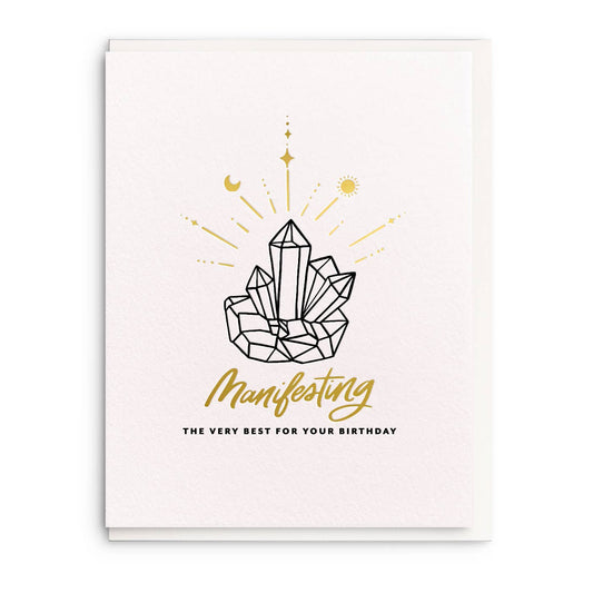 Manifest Birthday Card by Dahlia Press