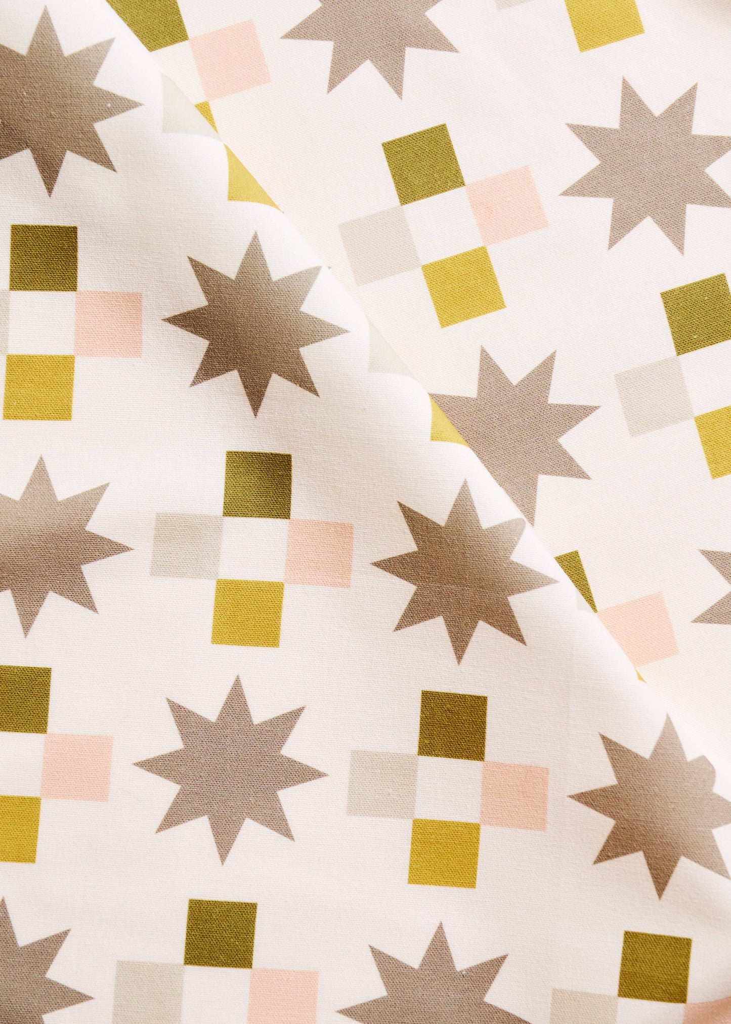 Quilt Block Cotton Tea Towel by One & Only Paper
