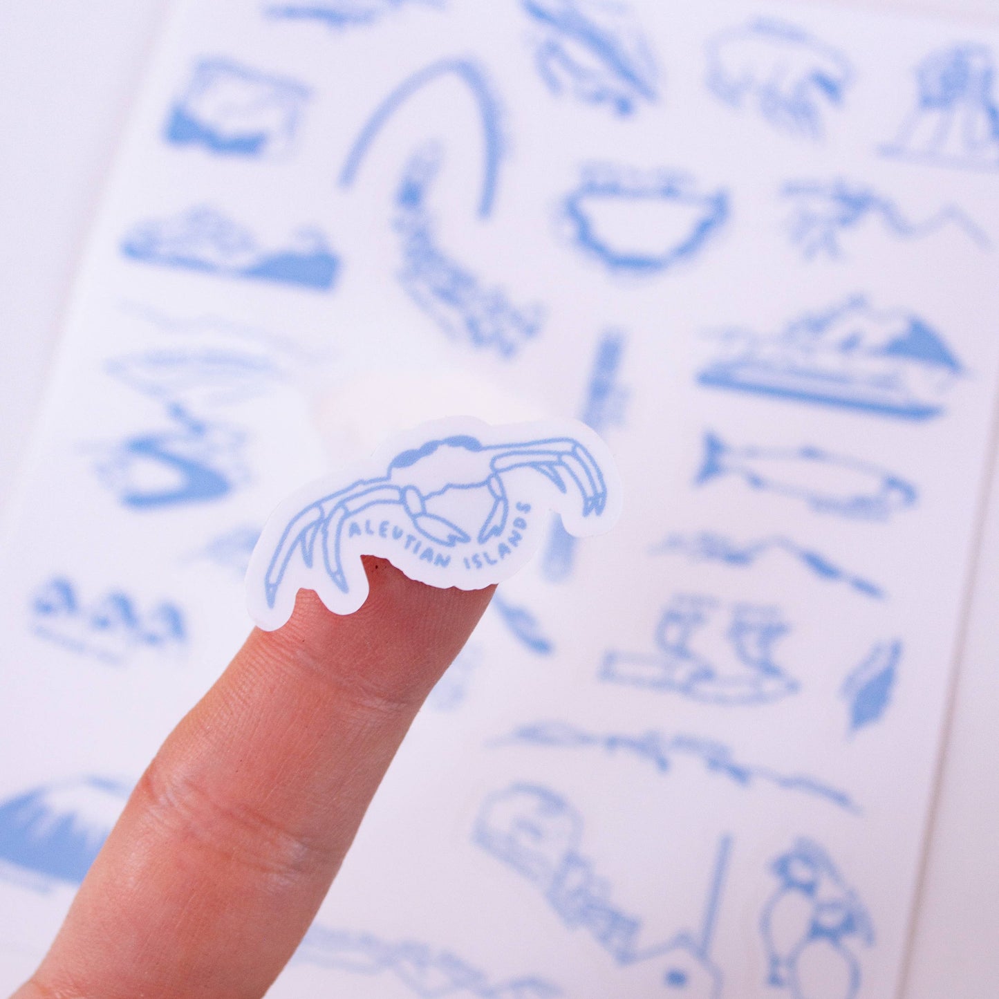 Alaska Nature Checklist Sticker Sheet