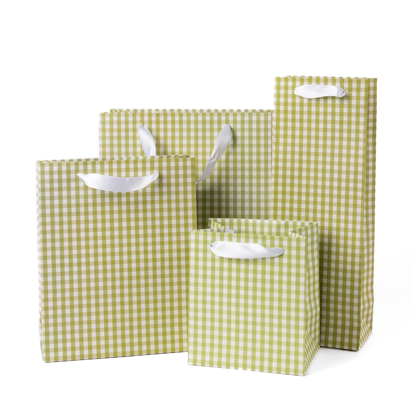 Green Gingham Gift Bag
