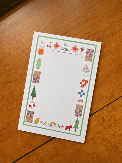 Up North "For Later" Note Pad by Persika Design Co.