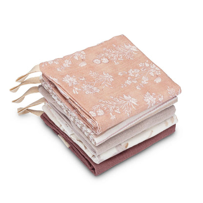 Violet 5-Piece Washcloth Set by Crane Baby