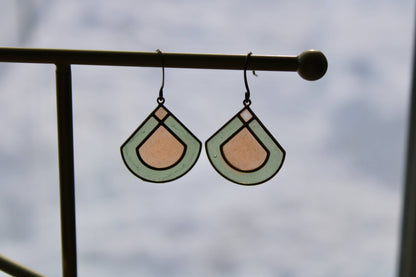 Pinnacle | Stained Glass Earrings by Wild Lupine Craftfolk