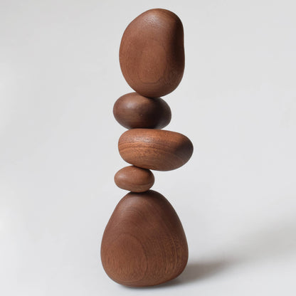 Sapele Wood Balance Stones