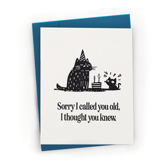 I Thought You Knew Greeting Card by Petty Paper Studio