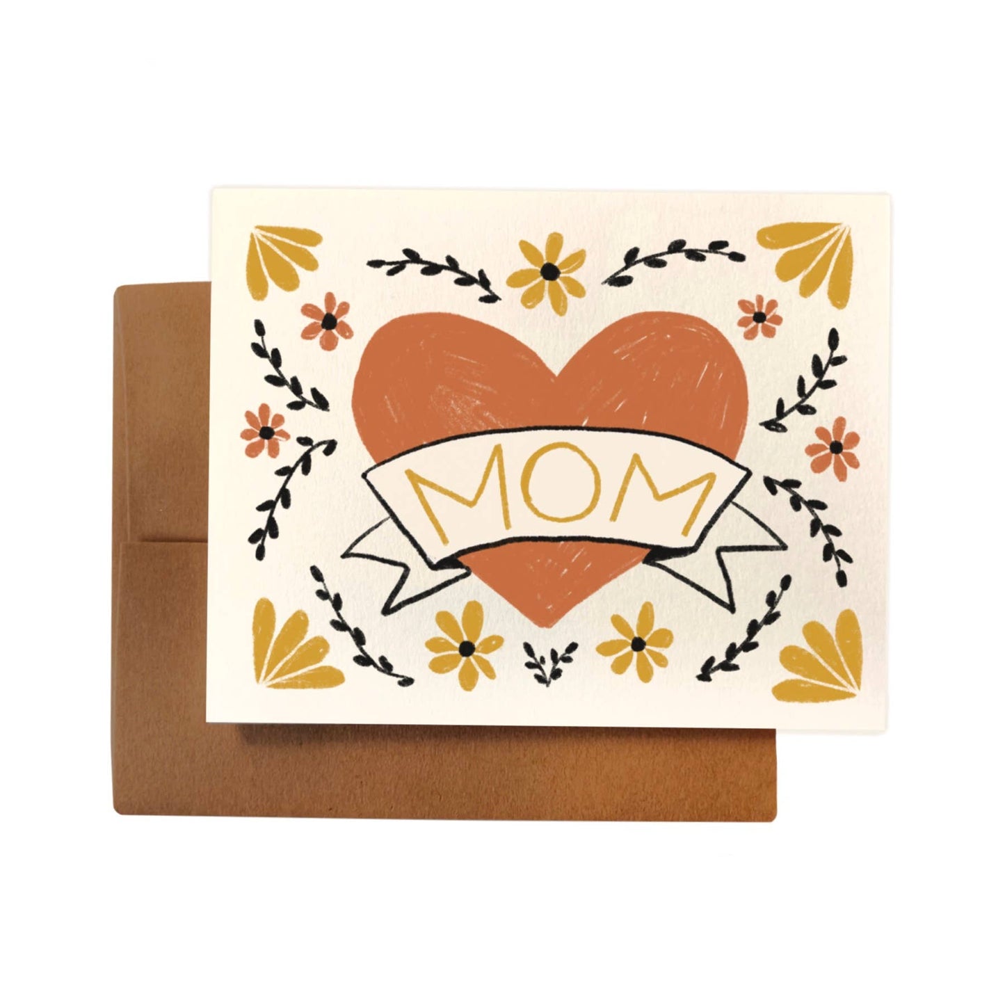 Mom Classic Heart Card by Rani Ban