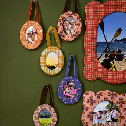 Marley Fabric Frame Ornament by Handker Bandanas