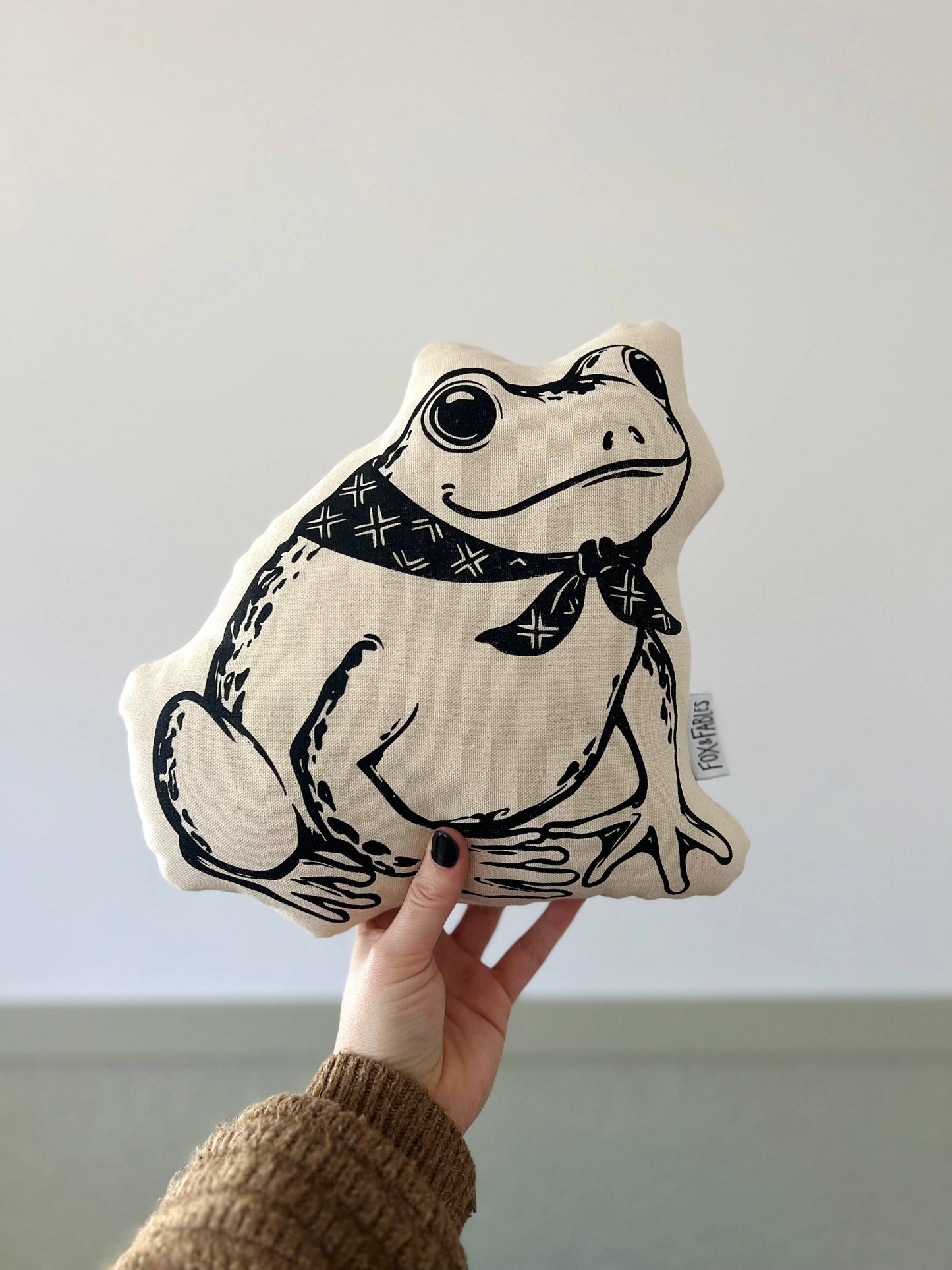 Pond Life Frog Accent Pillow by Fox & Fables