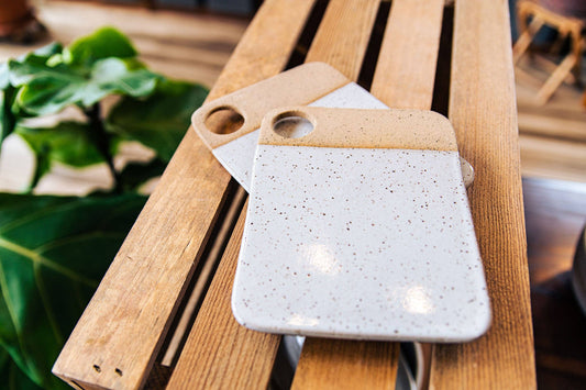 Small Cheeseboard by East Wheeling Clayworks