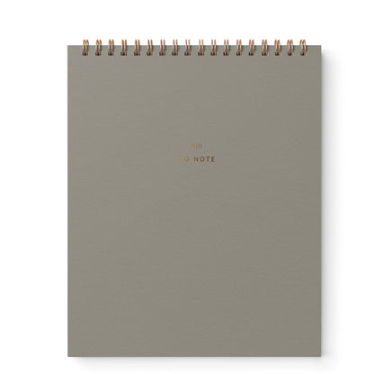 To Note Lined Notebook | Light Sage