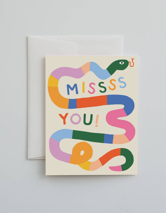 Missss You Snake Card by Idlewild Co.