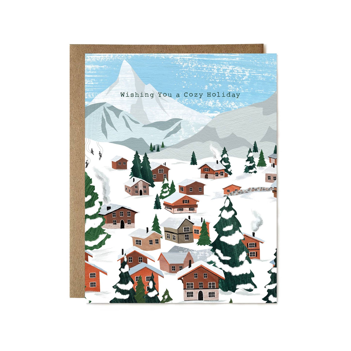 Wishing You a Cozy Holiday Card by Ula Bloom